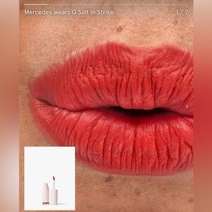 ⭐️BNIB⭐️ Glossier~G Suit Soft Touch Lip Crème~ Strike (Burnt Orange-Red)